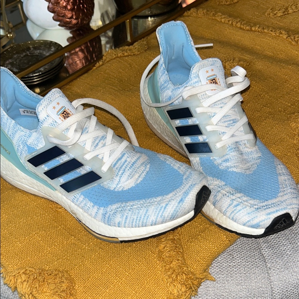 Adidas UltraBoost 21 'White Clear Blue' GZ7120 Shoes